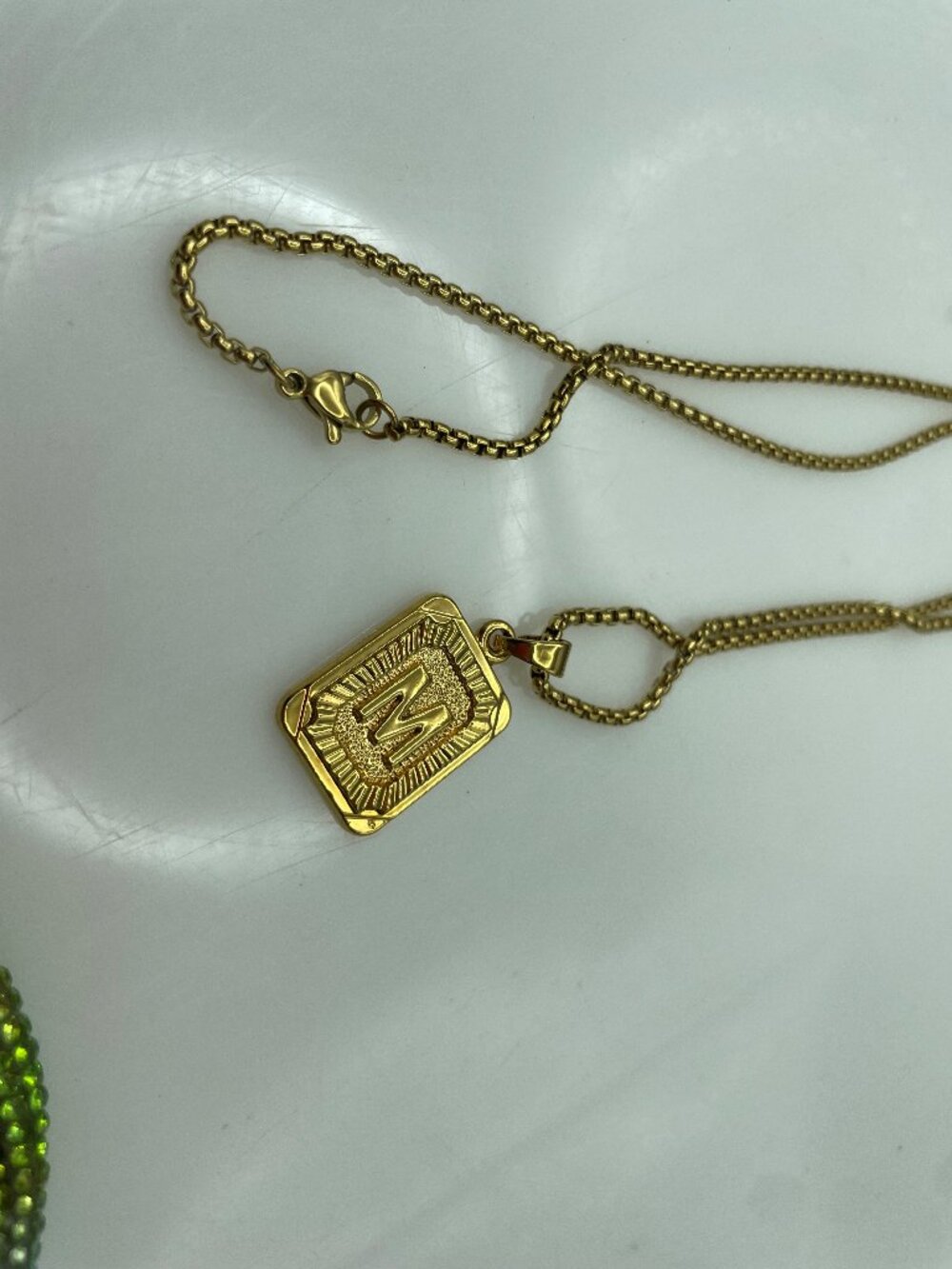 M Monogram Pendant - Picture 3 of 5